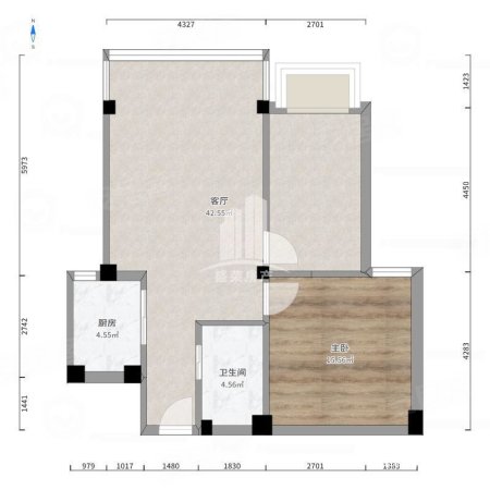 龙馨苑3室1厅1卫89.96㎡南63万