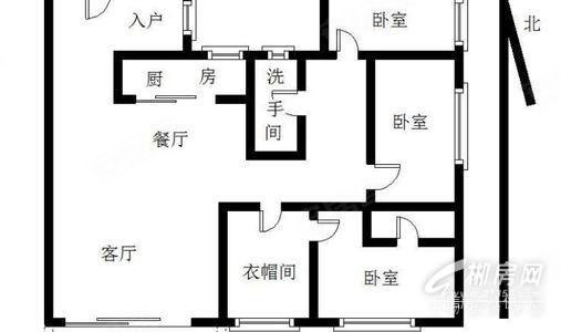 新贵华城(一二期)4室2厅2卫146.55㎡南北95万