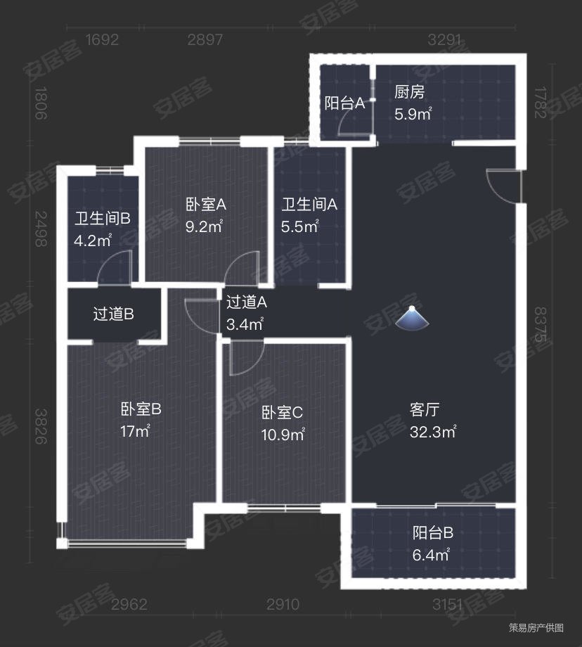 金科天籁城(西区) 次新小区 满二 双卫格局 正南朝向
