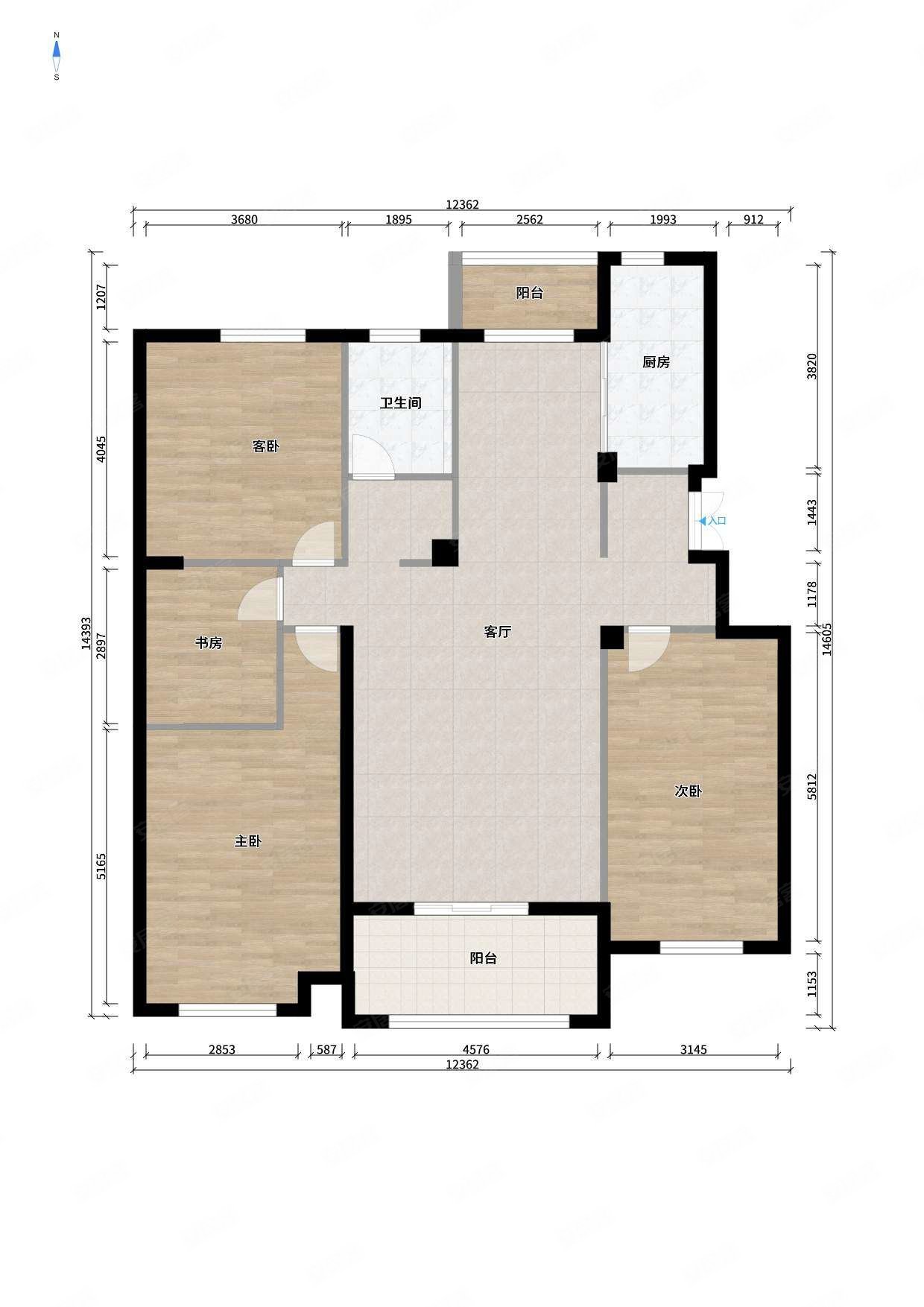 鹏欣领誉精装3房2卫飞机户型南北通透万泰国际中骏世界城