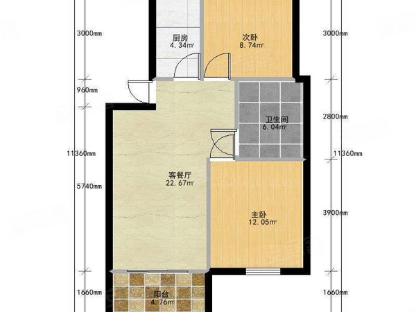 上海宝山罗店祁北佳苑祁北佳苑 2室2厅1卫  电梯房 精装修87平米出租