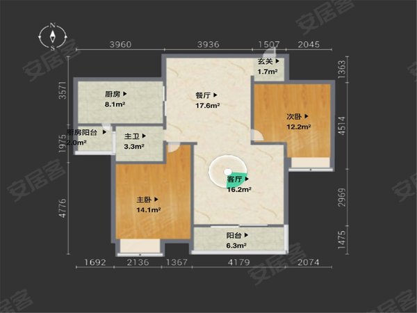 【多图】天鹅湖花园(a区),太湖租房,天鹅湖花园(a区) 2室2厅1卫 2400.