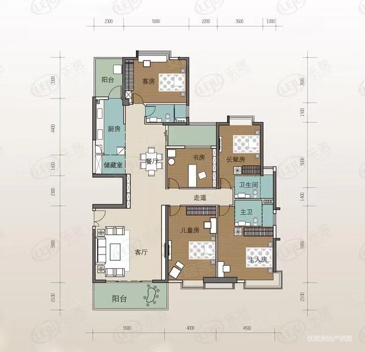时代水岸二期四房出售南北向望花园