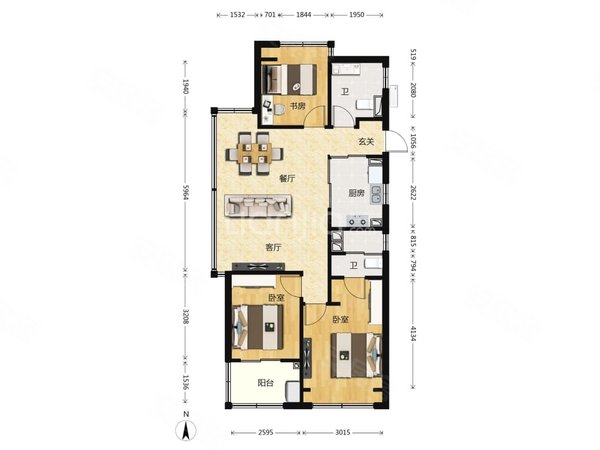 【多图】永德宝邸北区,吴泾租房,毕业租房季 背靠交大华师大 整租两室