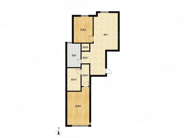 济南槐荫营市街凯旋新城(西区)经十路 2室 家具家电齐全 拎包入住 随时看房出租房源真实图片