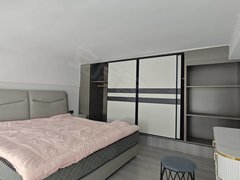 湖州南浔浙北大厦水晶晶旁朝南loft公寓，可押一付一，精装修落地飘窗，可短租出租房源真实图片