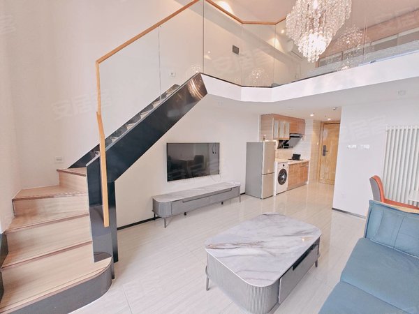 恒大翡翠华庭!实拍loft复式!紧靠银泰城名尚国际出租房源真实图片