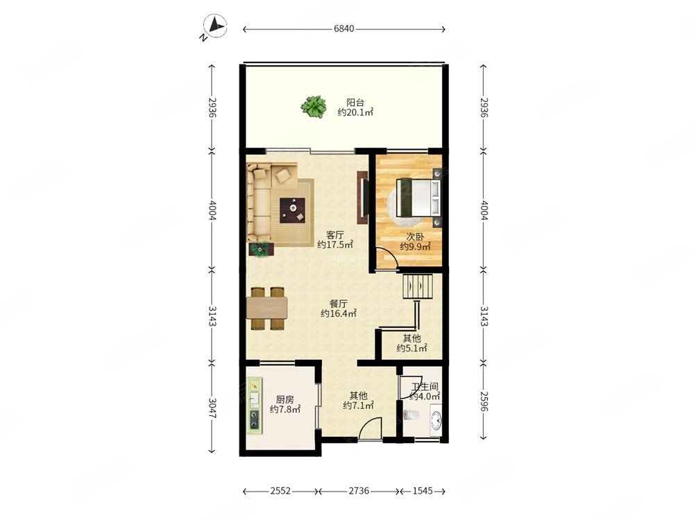看海景复式4房高实用率蓝郡广场品质小区临海豪宅