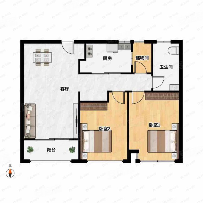 急!售!河西南 升龙天汇 精装小户型两房 空 间 大