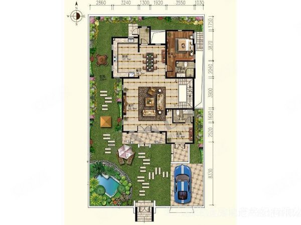 观唐独栋别墅!全房地暖!随时看!出租房源真实图片