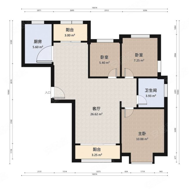 绿洲花园三期 南北通透三房 中间楼层 看房随时