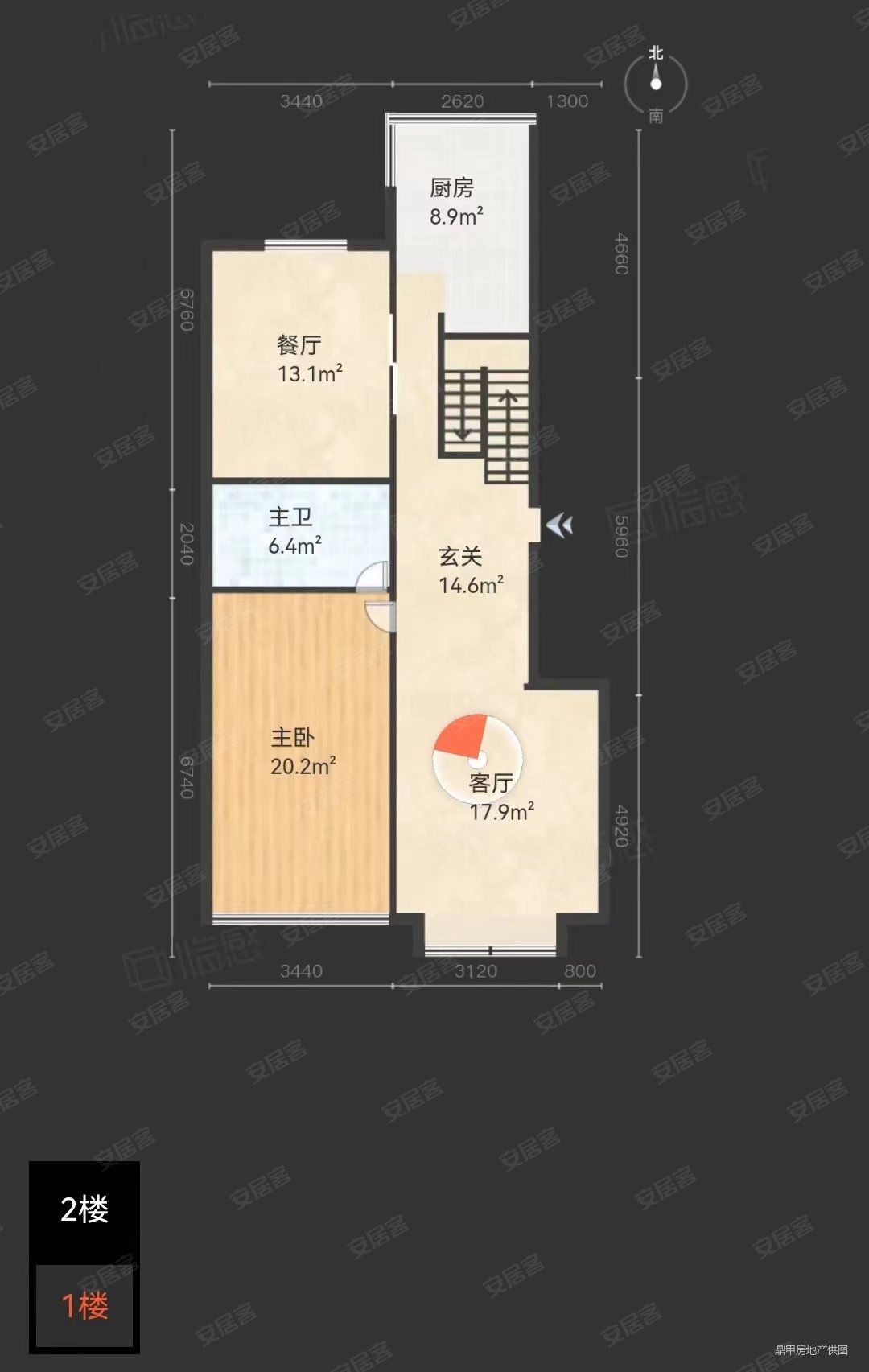 永辉巴黎5室2厅2卫200㎡南北160万