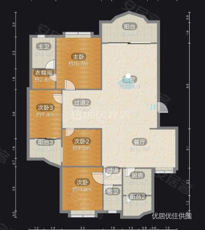 颐泰苑4室2厅3卫160㎡南105万