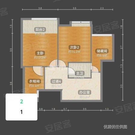 融创紫枫郡4室2厅2卫124.53㎡南185万