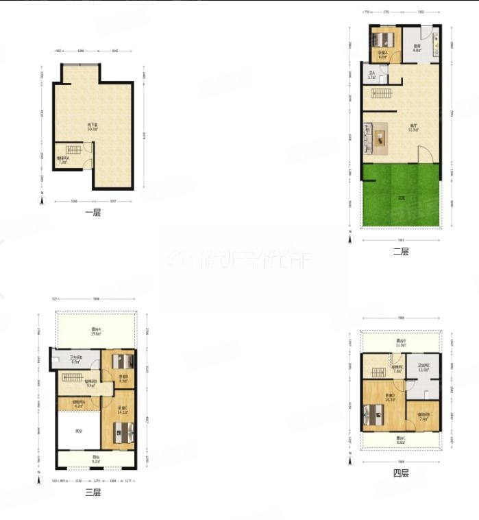 溪香米兰,国润溪香米兰(别墅)二手房,1165万,5室2厅,3卫,233平米-昆山