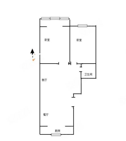 双气 精装两室 采光好 随时看,方信家园二手房,43万,2室2厅,1卫,87.