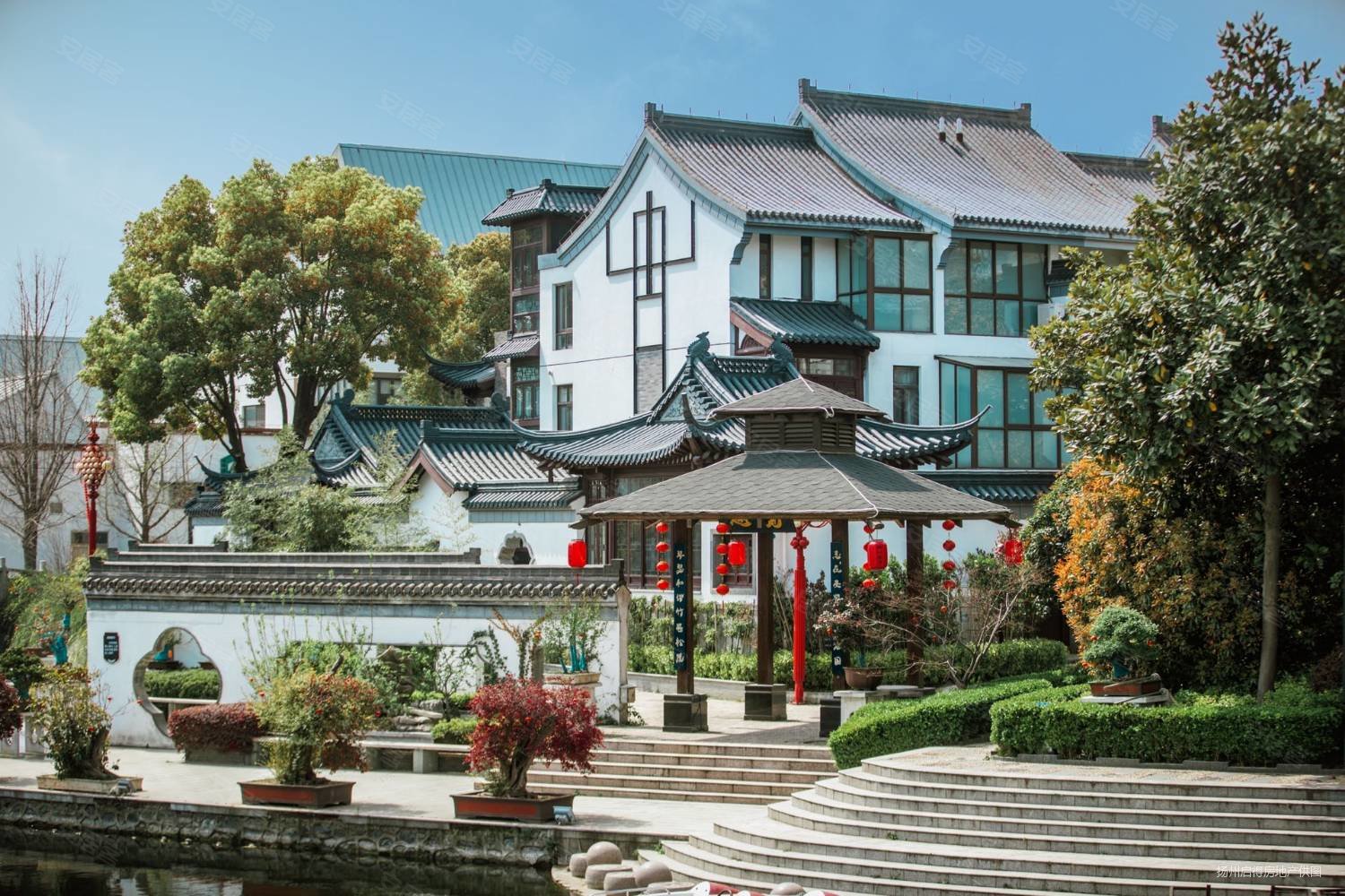 豪第坊扬州院子, 南临水独栋,恒温恒氧,院子200平,豪第坊(别墅)二手房