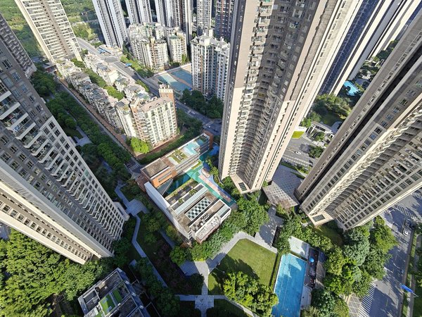 深圳南山科技园华润城润府一期新上 实拍 润府一期89平三房 空房 采光