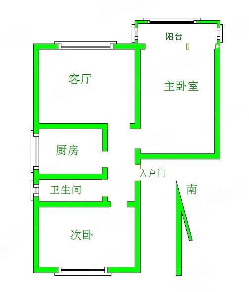 任达佳苑2室1厅1卫90㎡南北60万