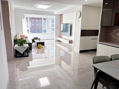 威海经区汽车站祥泰紫宸北区，140平3室1卫，电梯好楼层，精装家具家电，出租房源真实图片