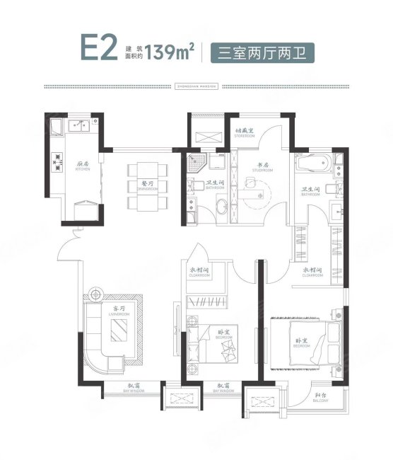 天房宁欣花园3室2厅2卫136㎡南北340万