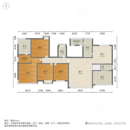 江南世家5室2厅4卫176.94㎡南720万