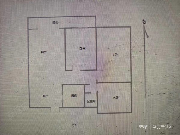 国购明珠3室2厅1卫106㎡南北73万