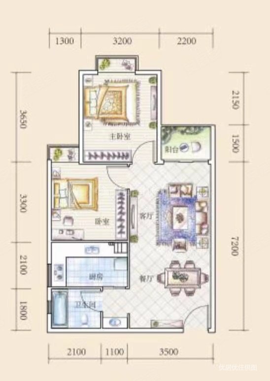 2室75平朝向西南贵阳市花果园房东急置换诚心出售