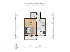 刘家窑地铁 精装全齐一居室 正规朝南的 三环边上 交通便利