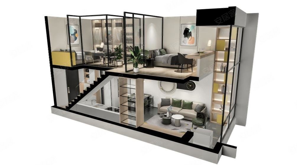 白云黄边特价9折广州设计之都采光好婚房装修全明格局