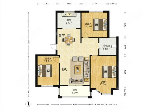 飞机户型电梯郡望花园集中供暖楼层好降价急售