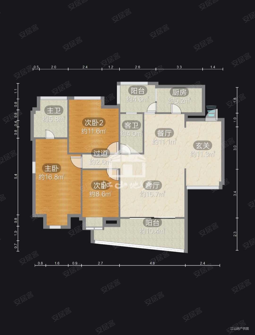保利凤翔花园3房2厅226万