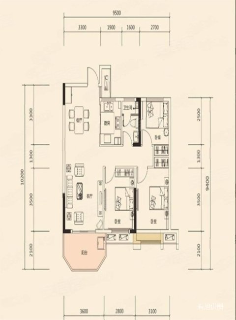 明昇壹城 带电梯 产权清晰 环境优美 临地铁 装修好