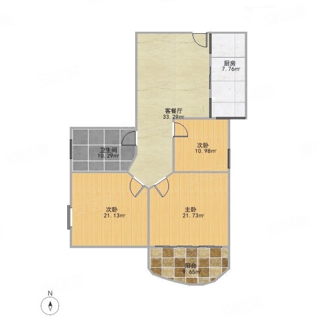 东圃 东圃广场小区 三房一厅 房子实用 通透