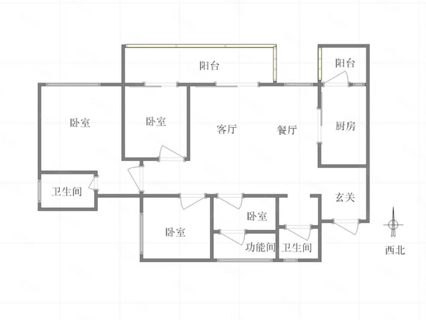 铂悦澜庭璞园4室2厅2卫130.17㎡西北151万