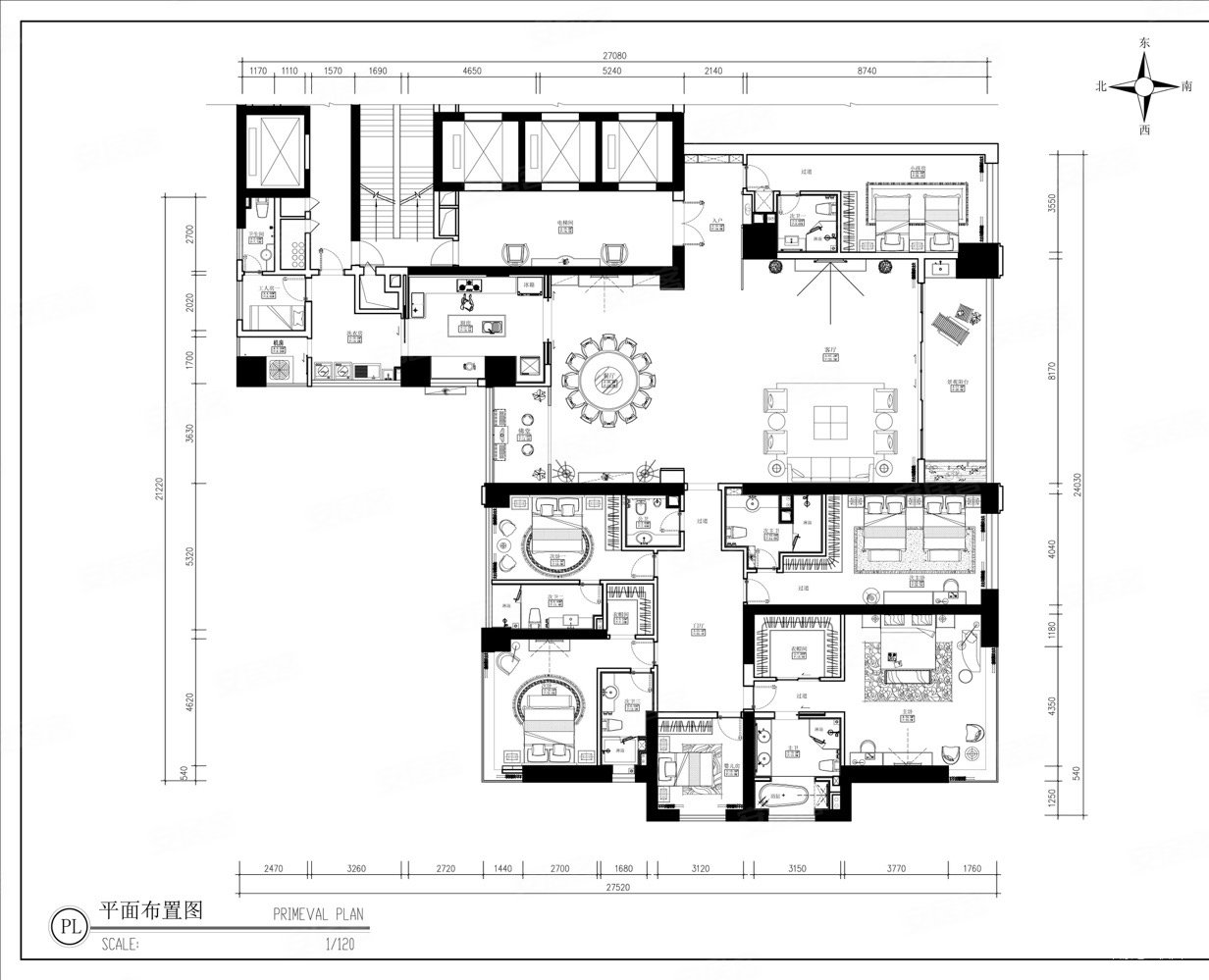 九号大院505平5个套房,香蜜湖豪宅天花板,资源丰富,香蜜湖九号大院