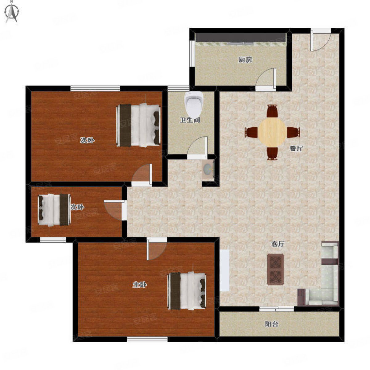 融创东南海 小户型三房 总价低 中高楼层 诚售,融科东南海二手房,235