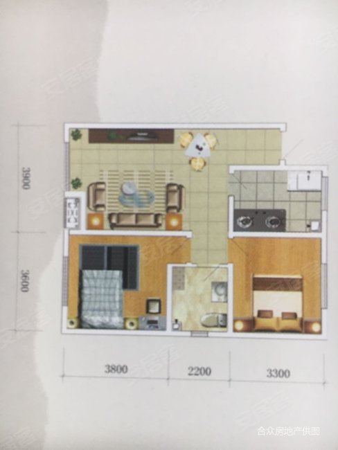 学畔馨园2室1厅1卫85㎡南北62万