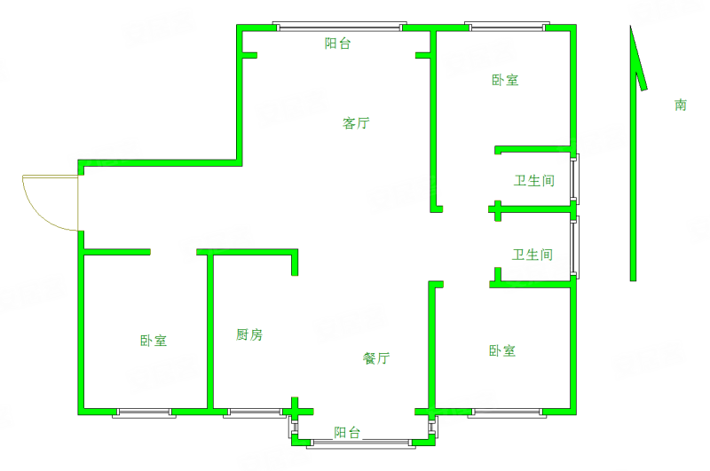 滨河御景苑 楼龄新 产权清晰 南北通透 双卫生间