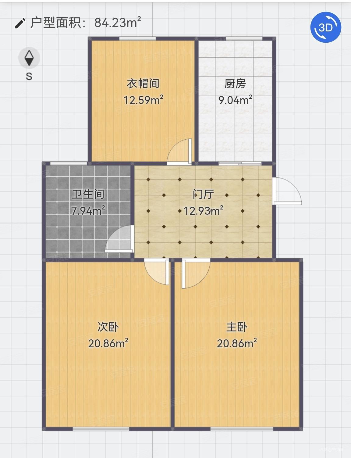 规划南枫线地铁口,民旺苑北区二手房,209万,4室2厅,2卫,90.