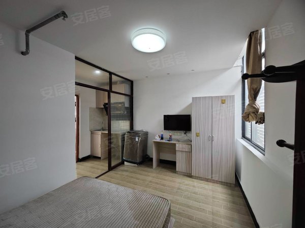 苏州吴中胥口港龙乐汇城港龙乐汇城公寓,一室一厨一卫套房出租,家具