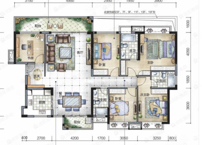 实用400多平,沙田碧桂园(别墅)二手房,500万,4室2厅,4卫,135平米-东莞