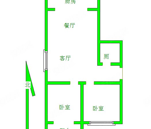济南天桥天桥周边环翠小区泺口精装两室家具家电齐全全明户型大面积