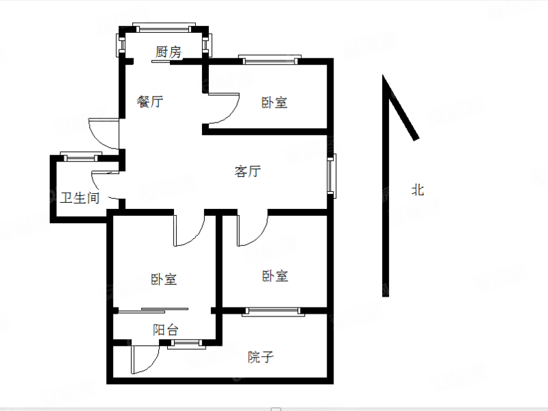 航运新村3室2厅1卫88.42㎡南110万