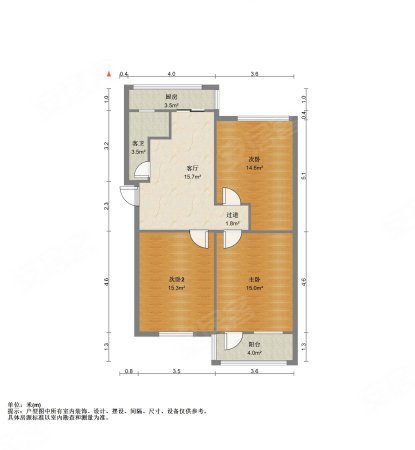 闵子骞路108号院3室1厅1卫89.59㎡南北170万