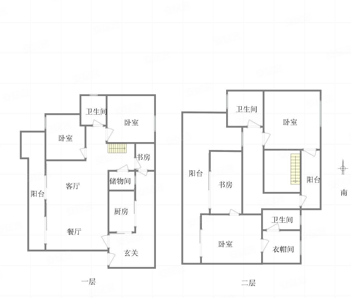 江南小区5室2厅4卫212㎡南北150万