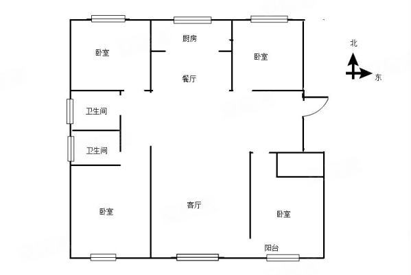 万达广场万华城4室2厅2卫139.8㎡南北118万