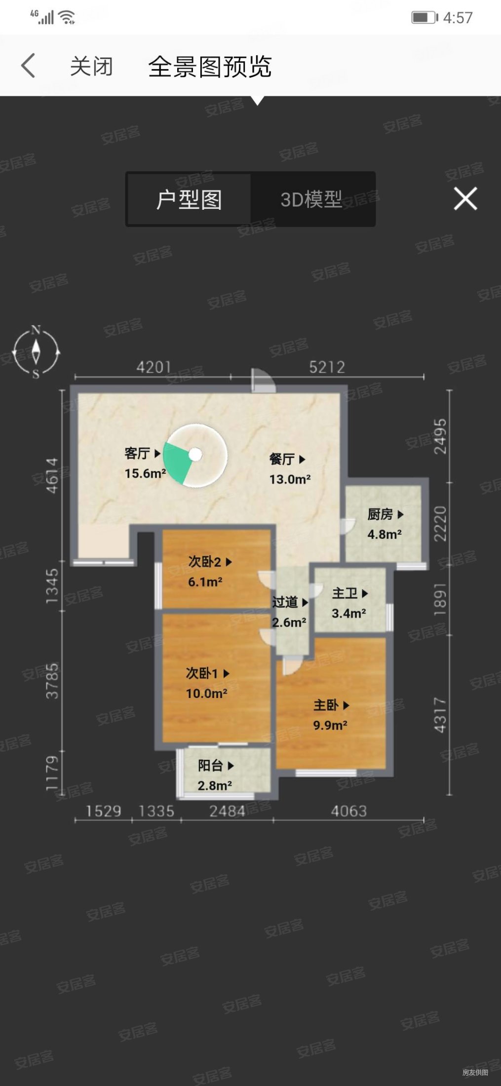 秦庄玺园安直房 人车分离 户型方正