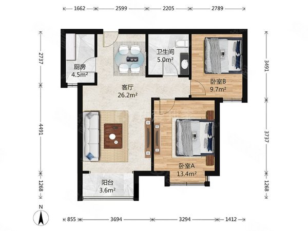 【多图】八家嘉园,学院路租房,真实照片八家嘉园业主急租 所看即所得
