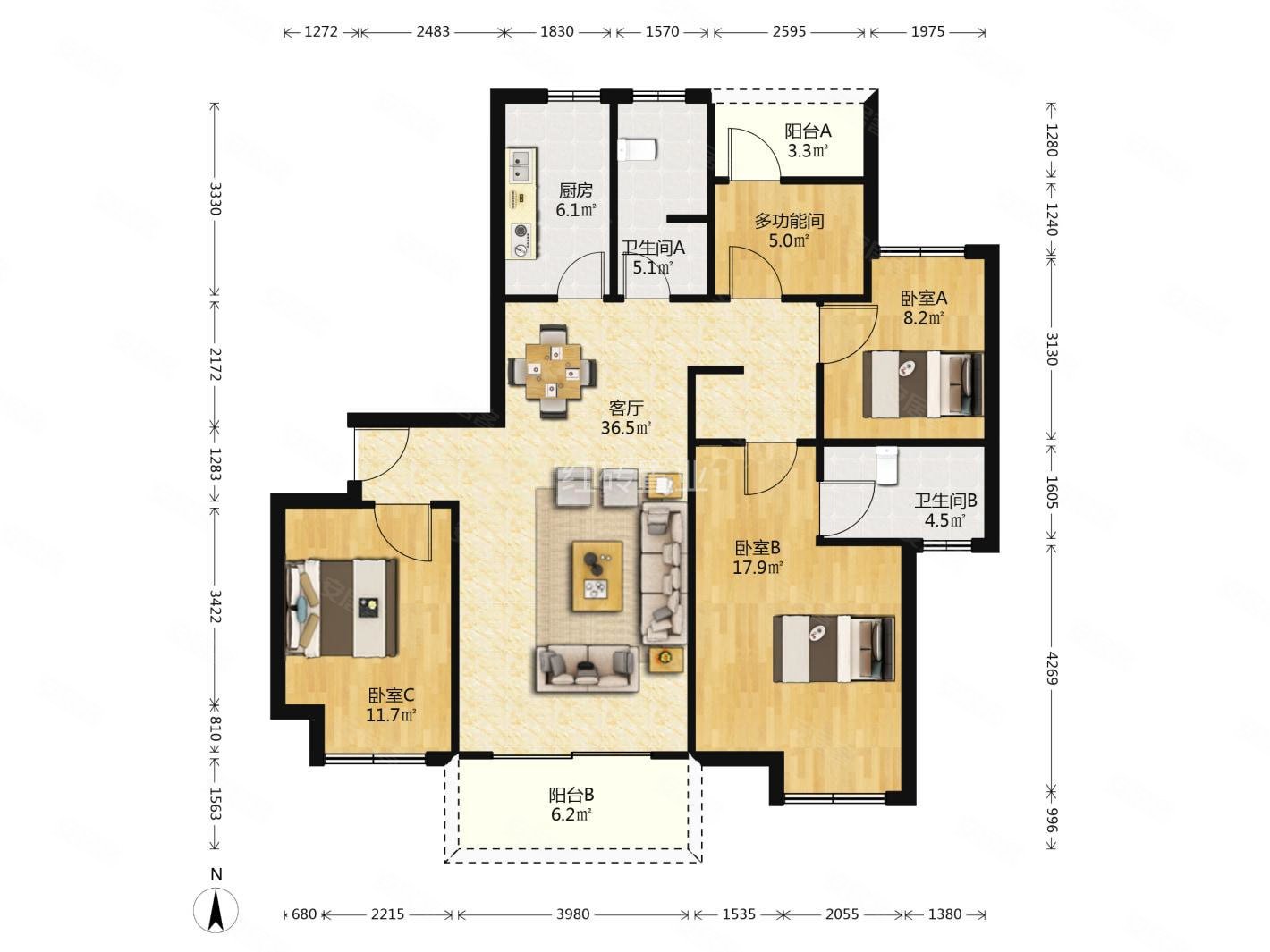 中海珑湾 房东急出手 南北通透 性价比高 看中可谈